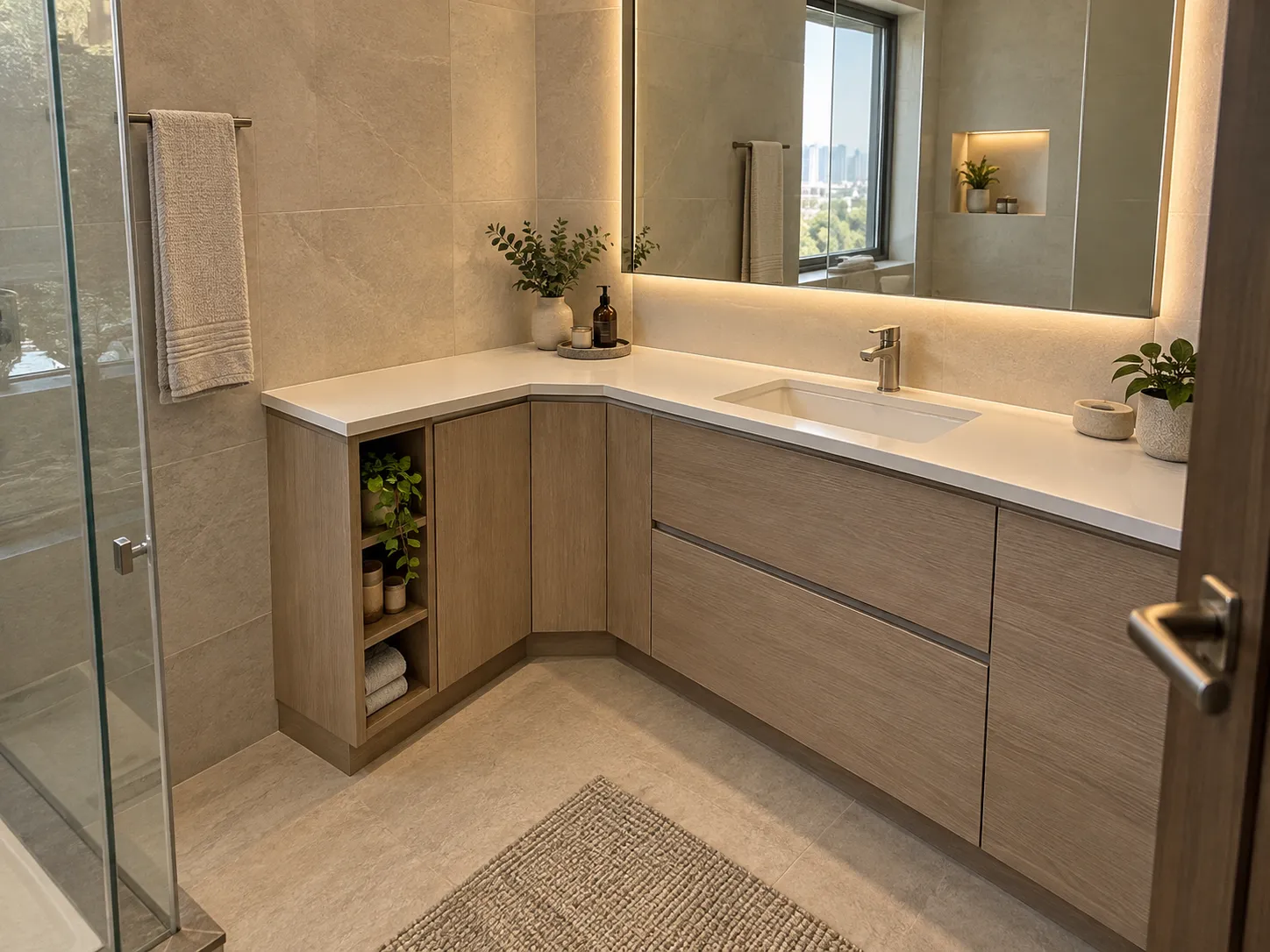 Custom Corner Vanity